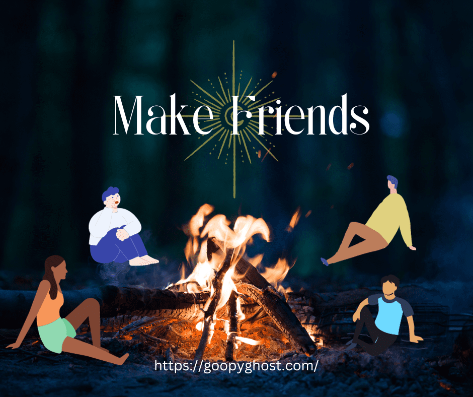 Make campfire friends on Valentine's Day